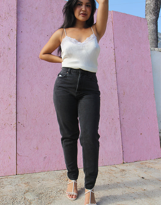 Black Mom Jeans