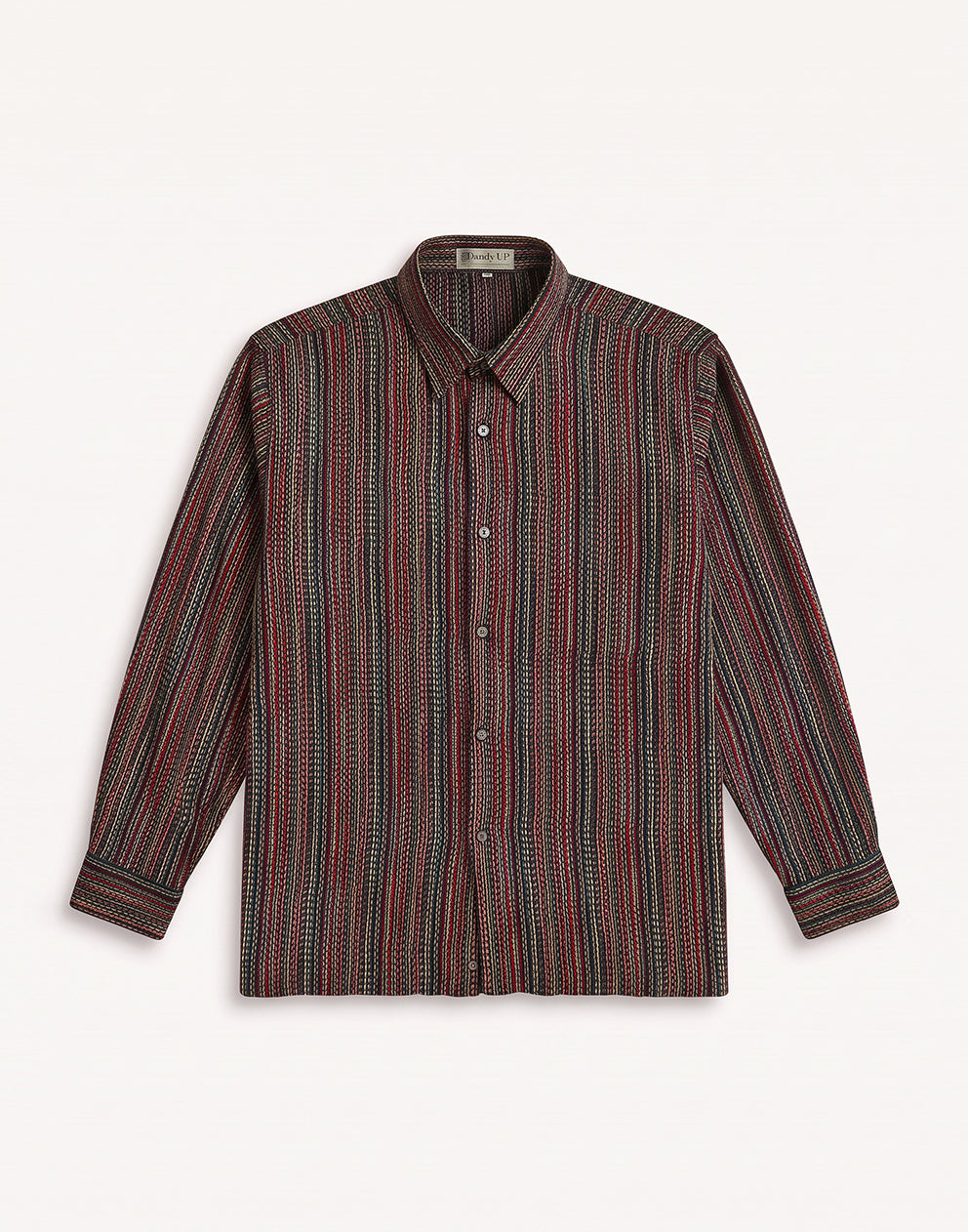 Long Sleeve Black Shirt - Polyester - Size L