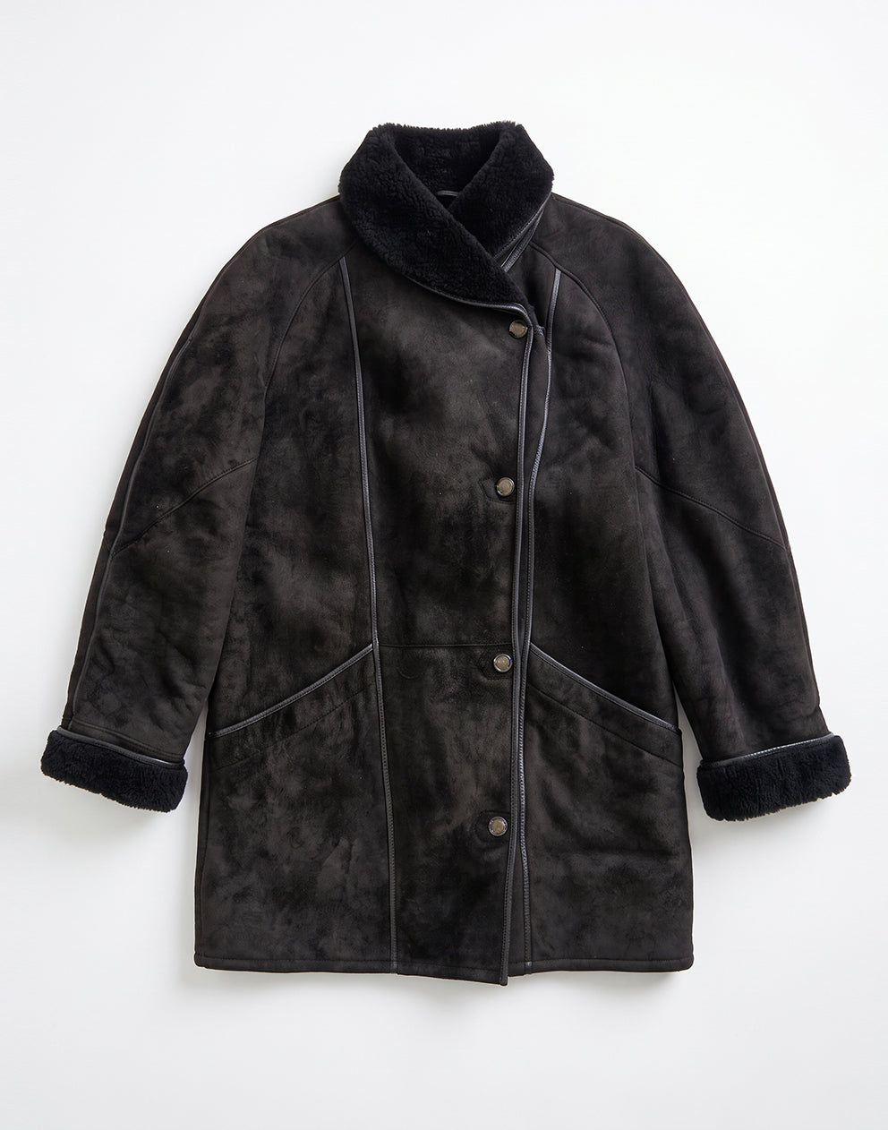 Black Shearling Coat