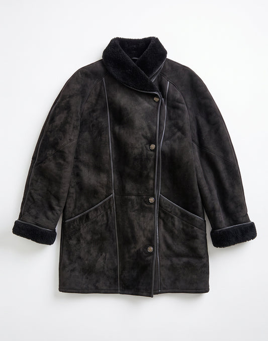 Black Shearling Coat