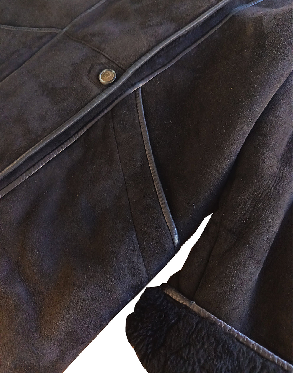 Black Shearling Coat