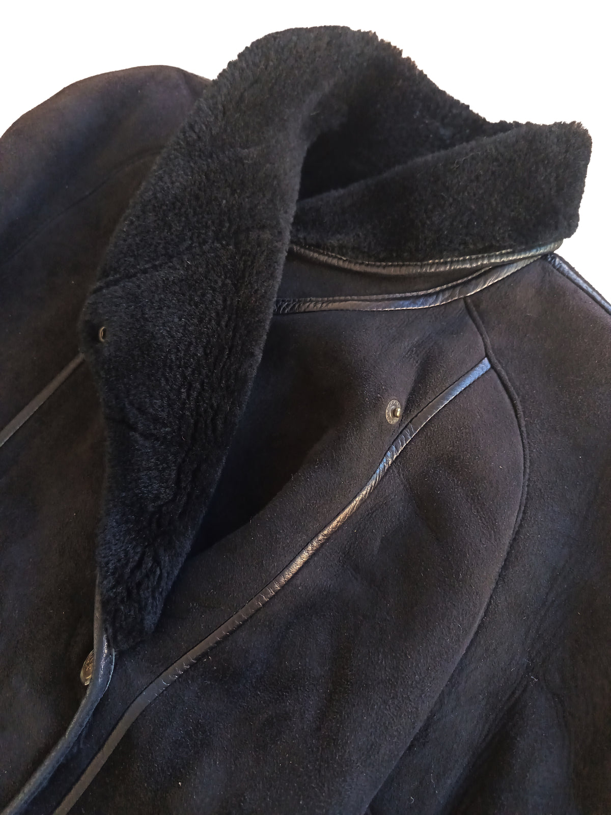 Black Shearling Coat