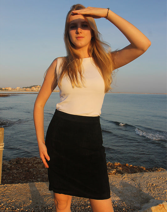Suede Skirt