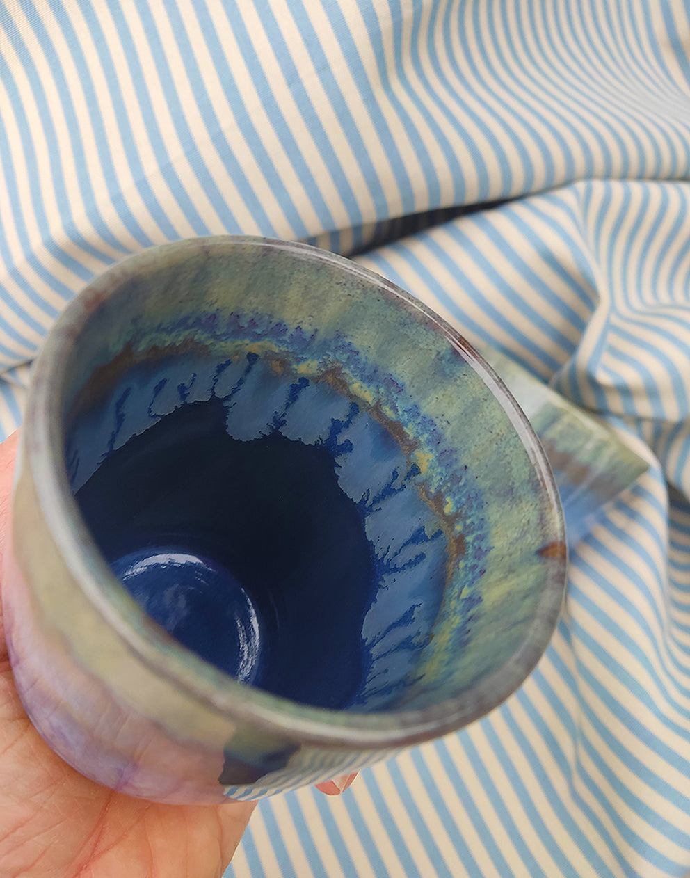 Blue Cappuccino Cup