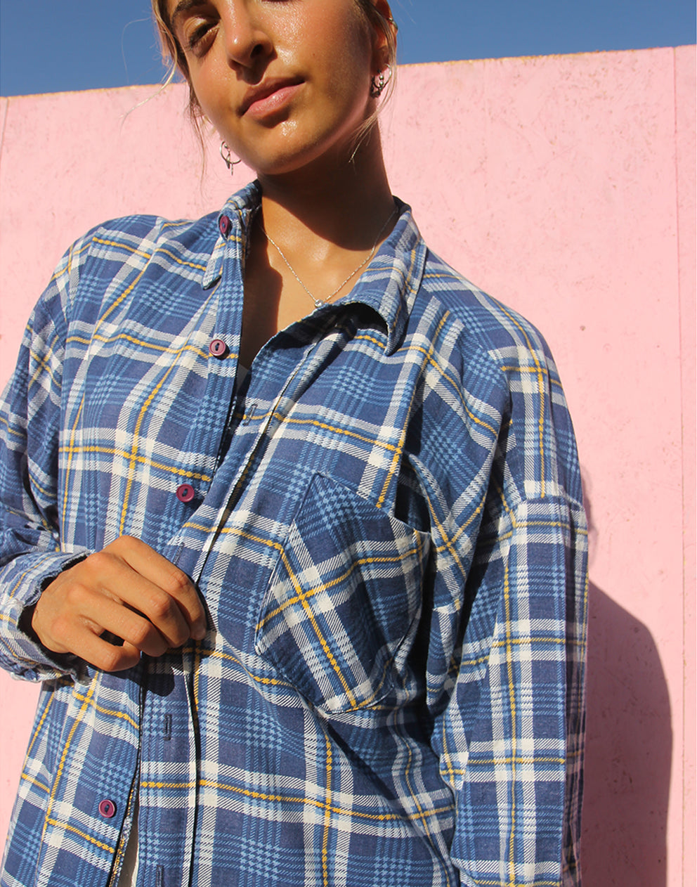 Flannel Shirt in Blue