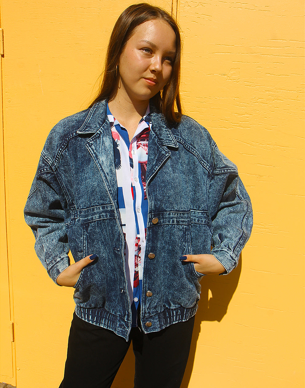 90S VINTAGE BLUE JEAN JACKET