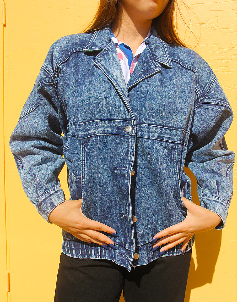 90S VINTAGE BLUE JEAN JACKET