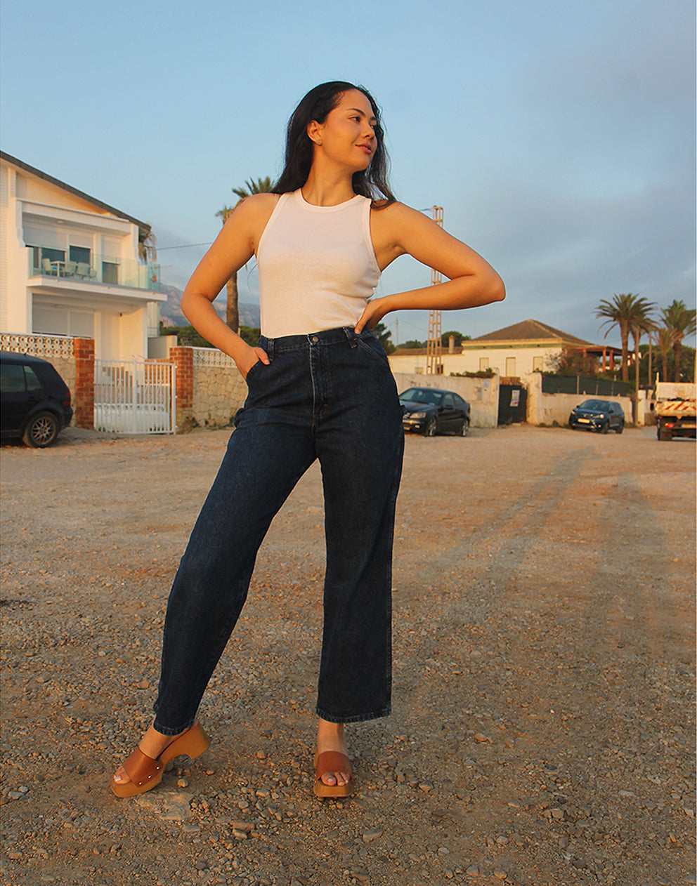 Wide Leg Mom Jeans