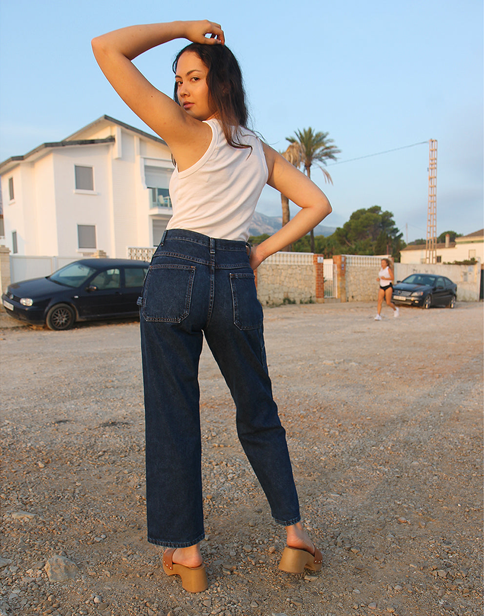 Wide Leg Mom Jeans 