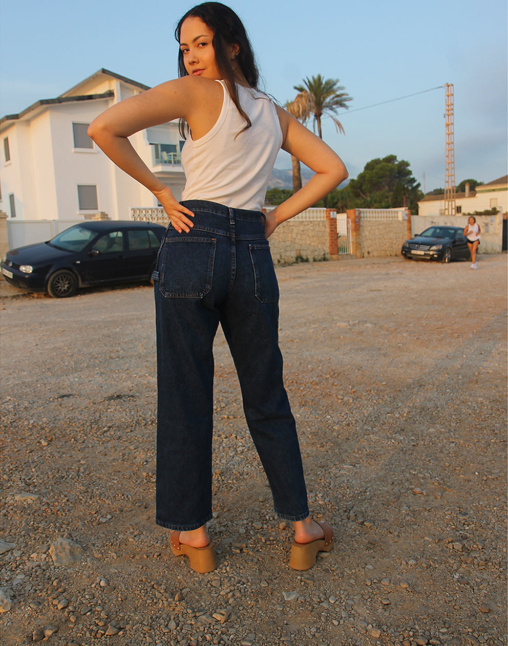 Wide Leg Mom Jeans 