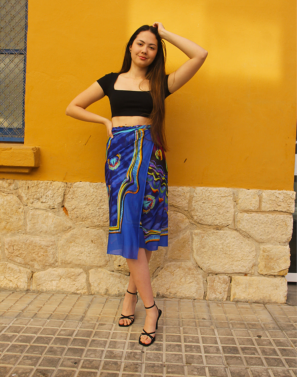 Beach Sarong in Blue