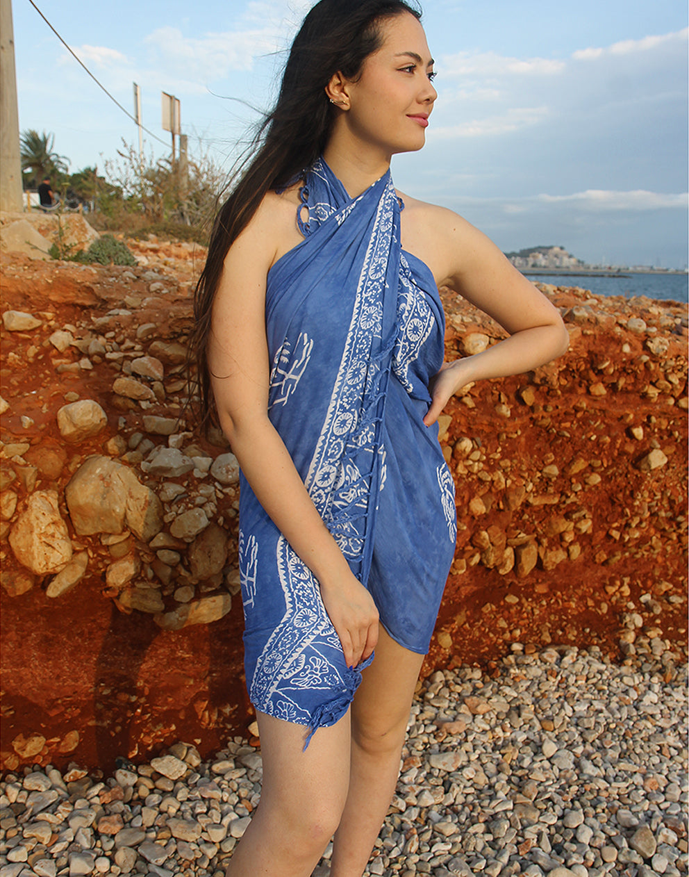 Sarong in Pale Blue
