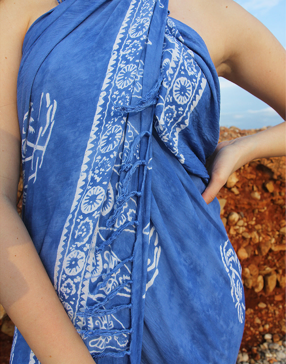Sarong in Pale Blue
