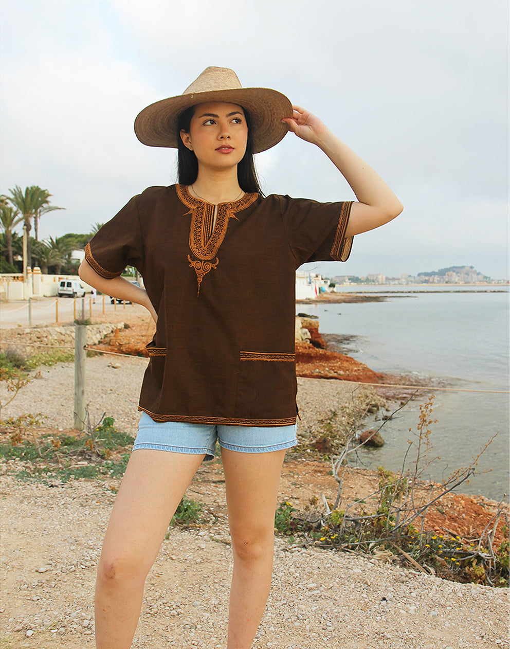 Embroidered Tunic Top