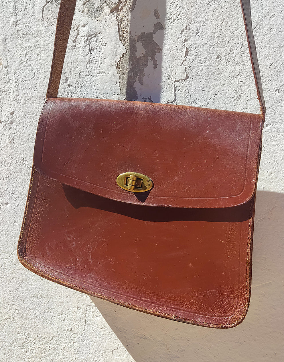 Brown Leather Handbag