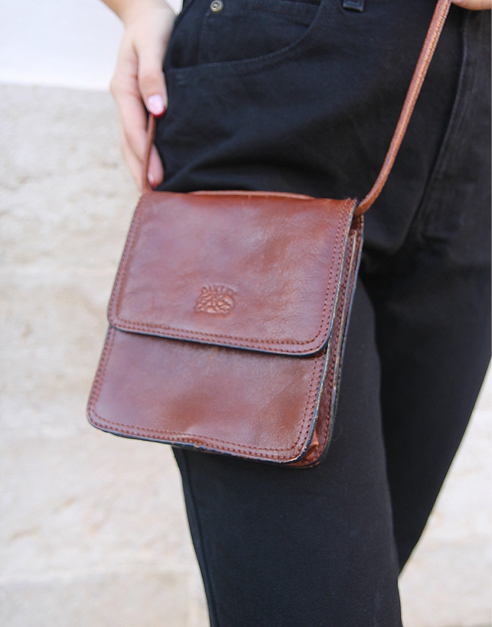 Brown Leather Handbag