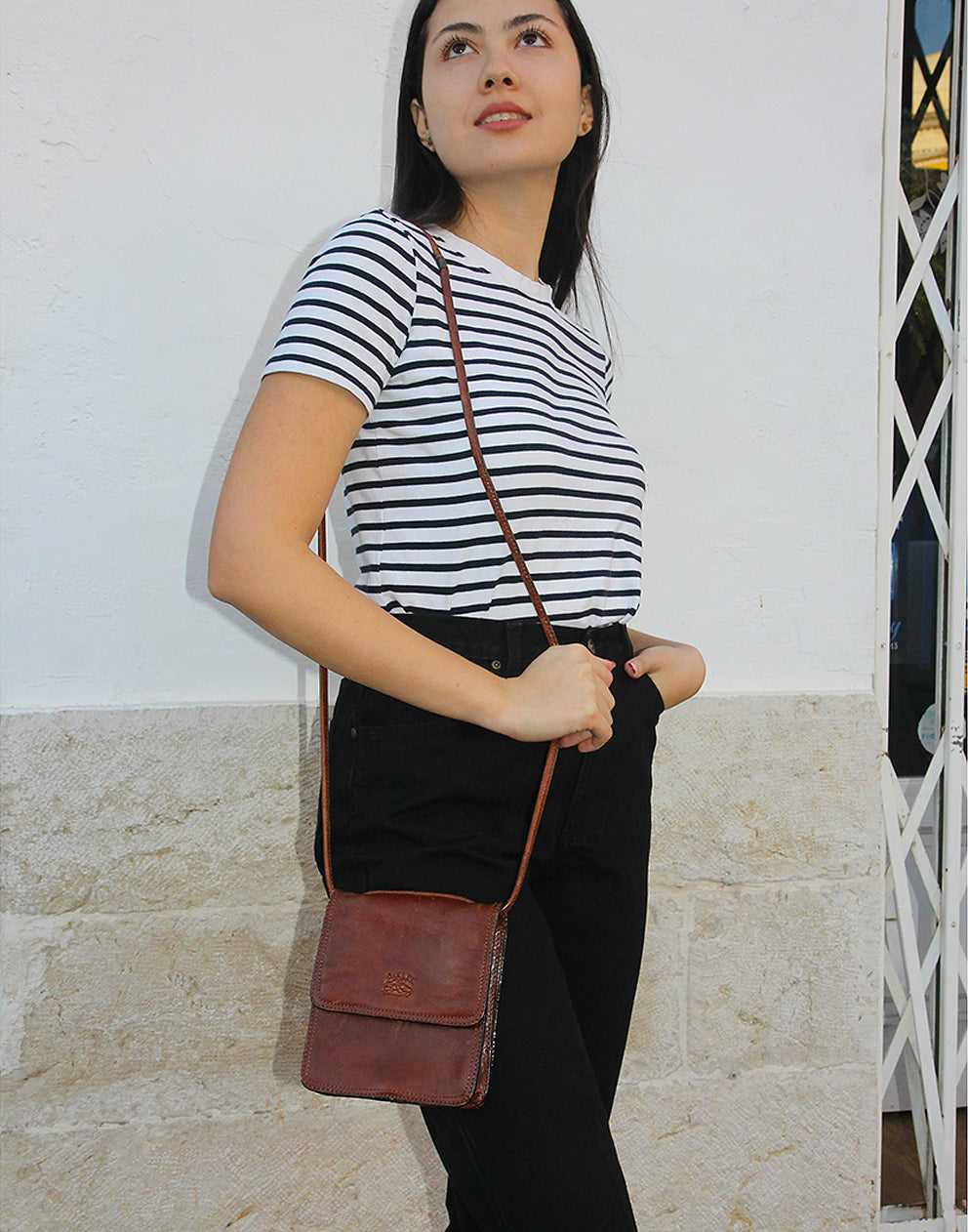 Brown Leather Handbag