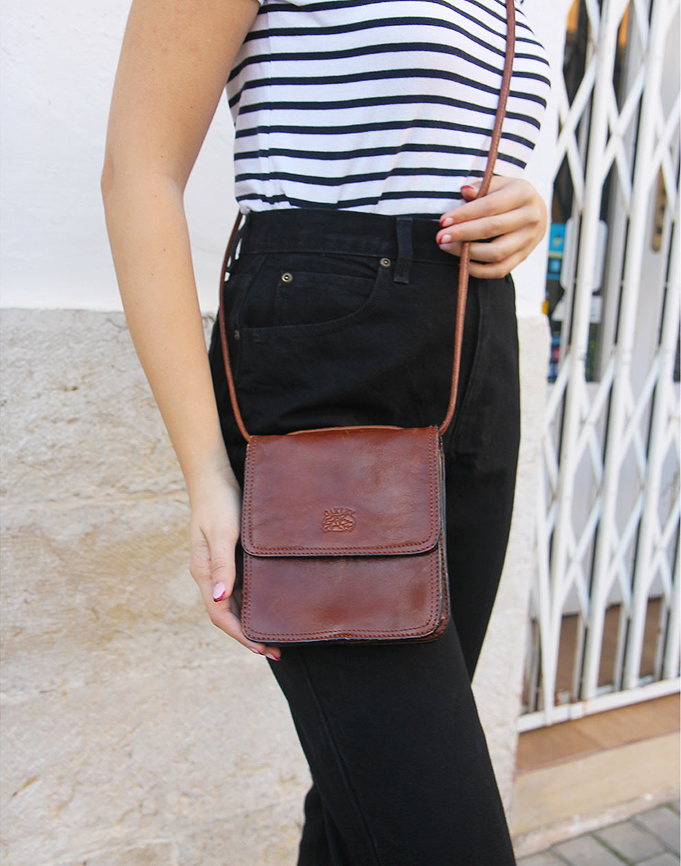 Brown Leather Handbag