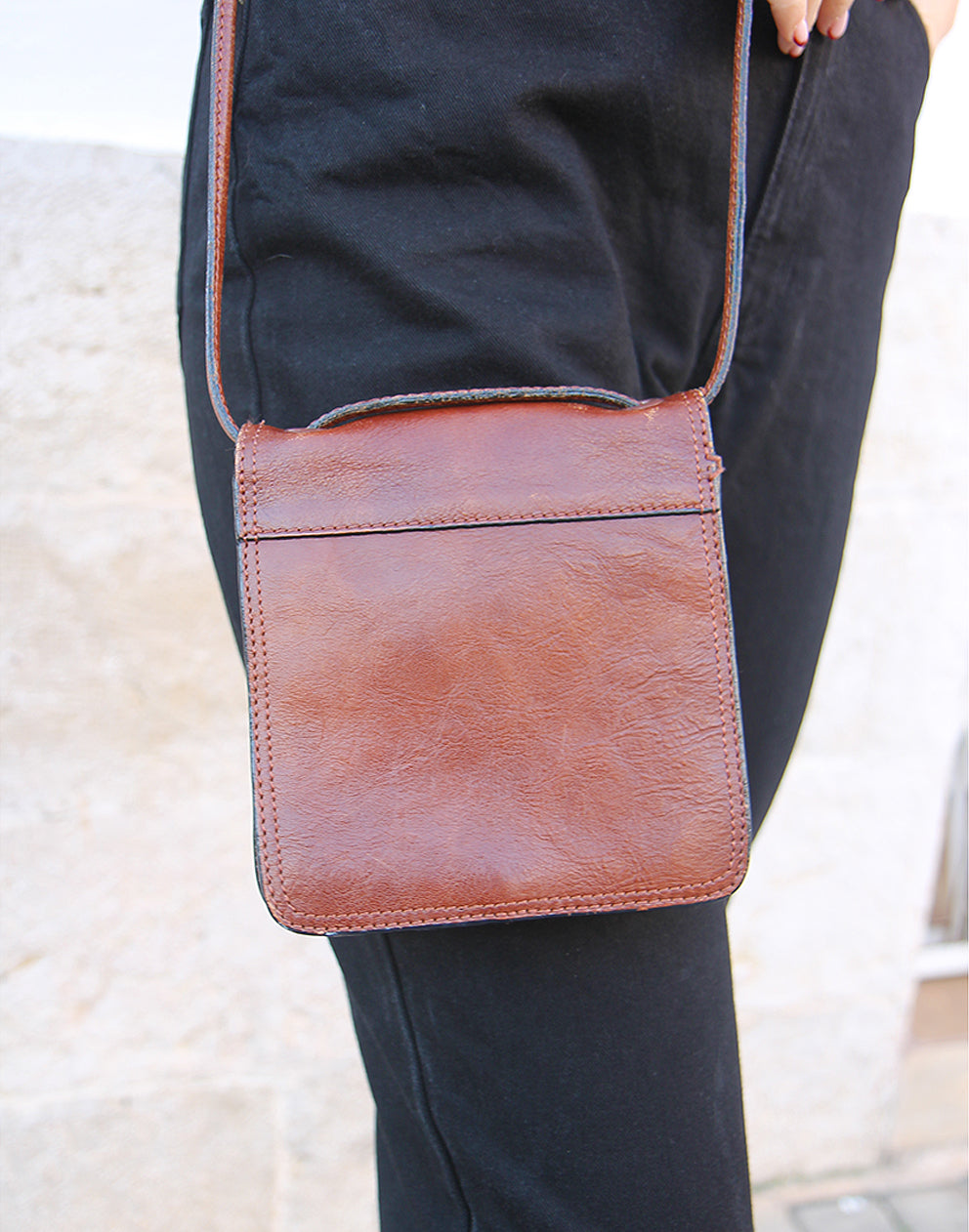 Brown Leather Handbag