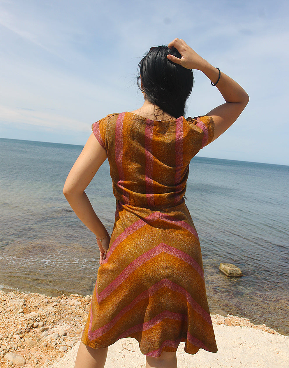 Brown Retro Dress