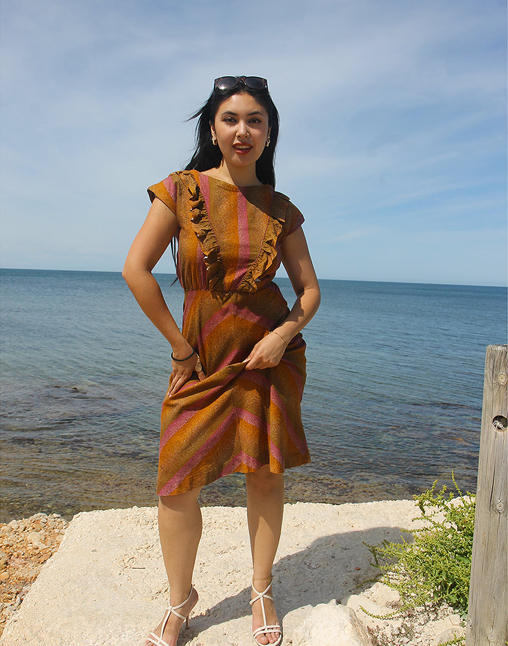 Brown Retro Dress