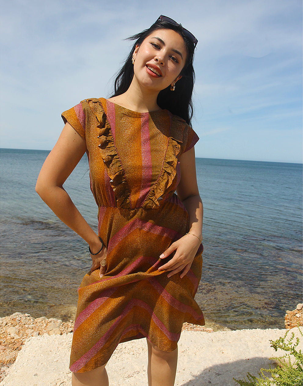 Brown Retro Dress