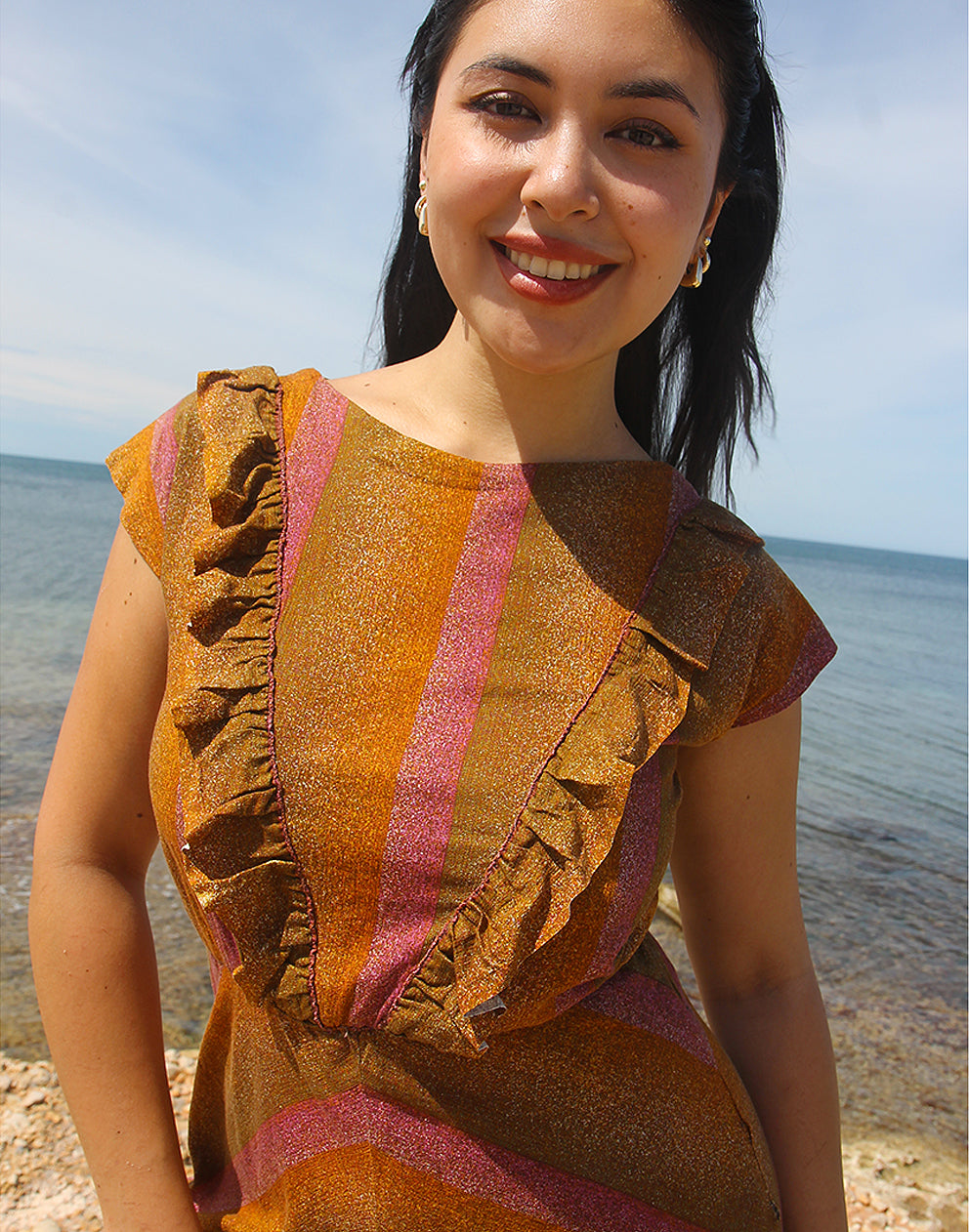 Brown Retro Dress