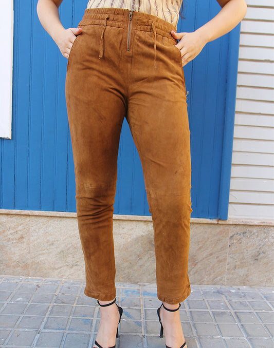 Suede Trousers