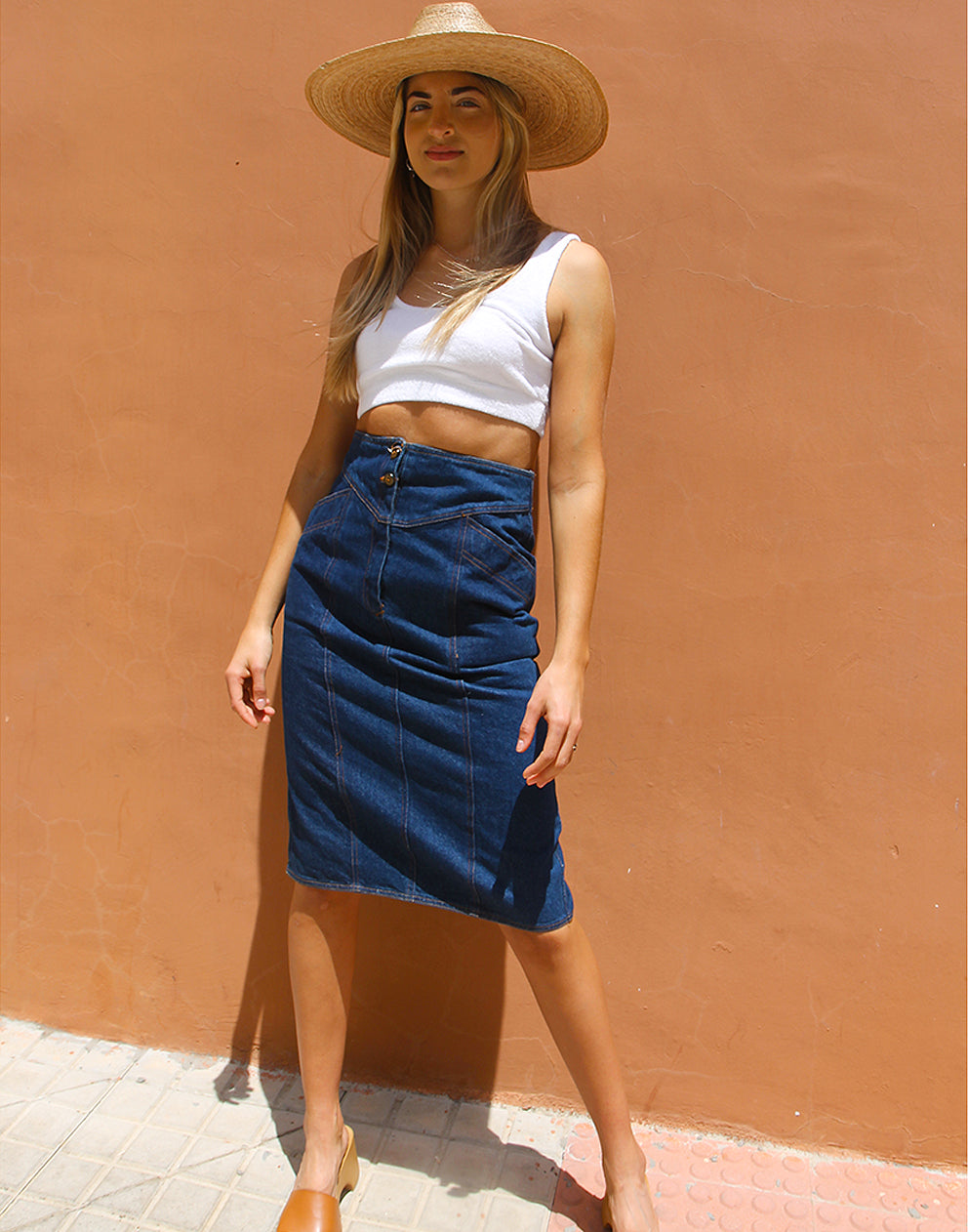 Tangled In Blue Denim Skirt – Piccolo Boutique LLC