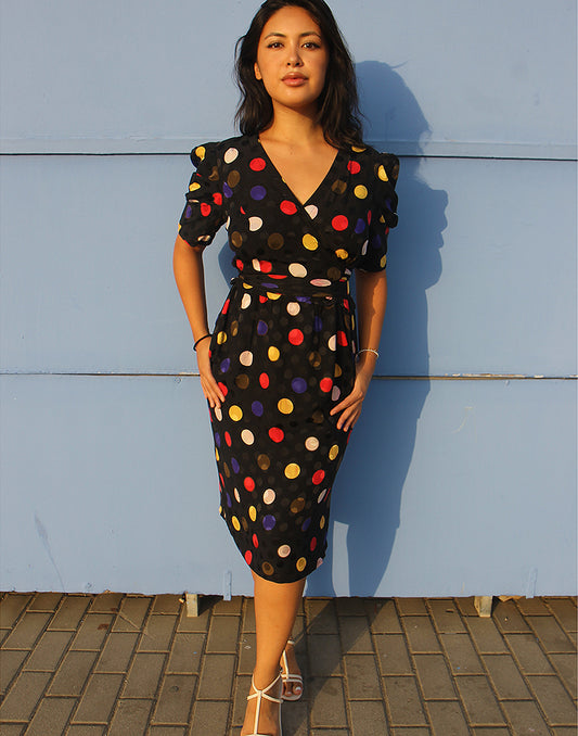Black Polkadot Dress