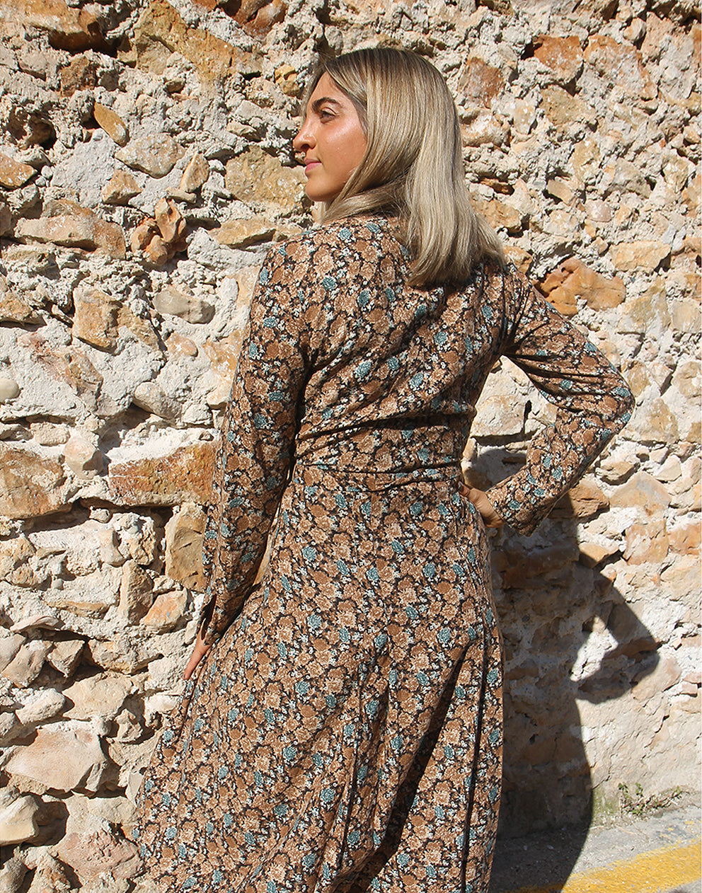 Midi Dress with Sleeves