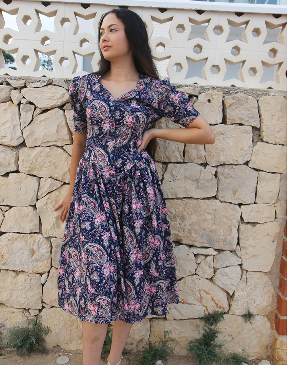 FLORAL TEA DRESS 