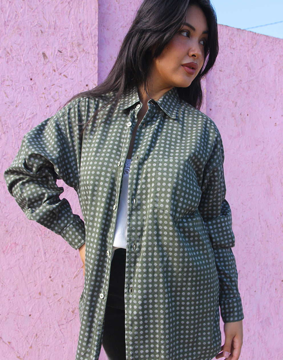 Green Long Sleeve Shirt