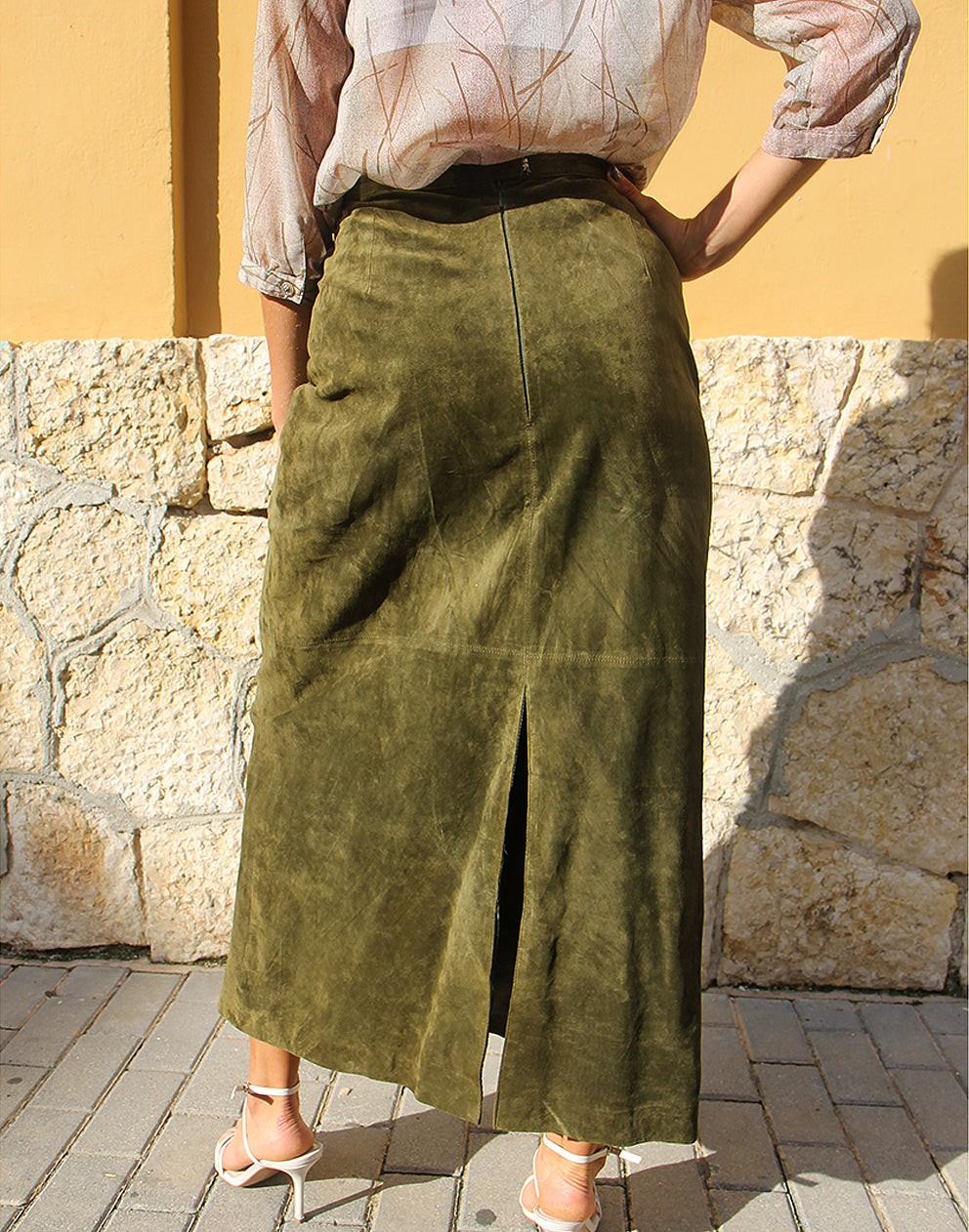 Green Midi Skirt