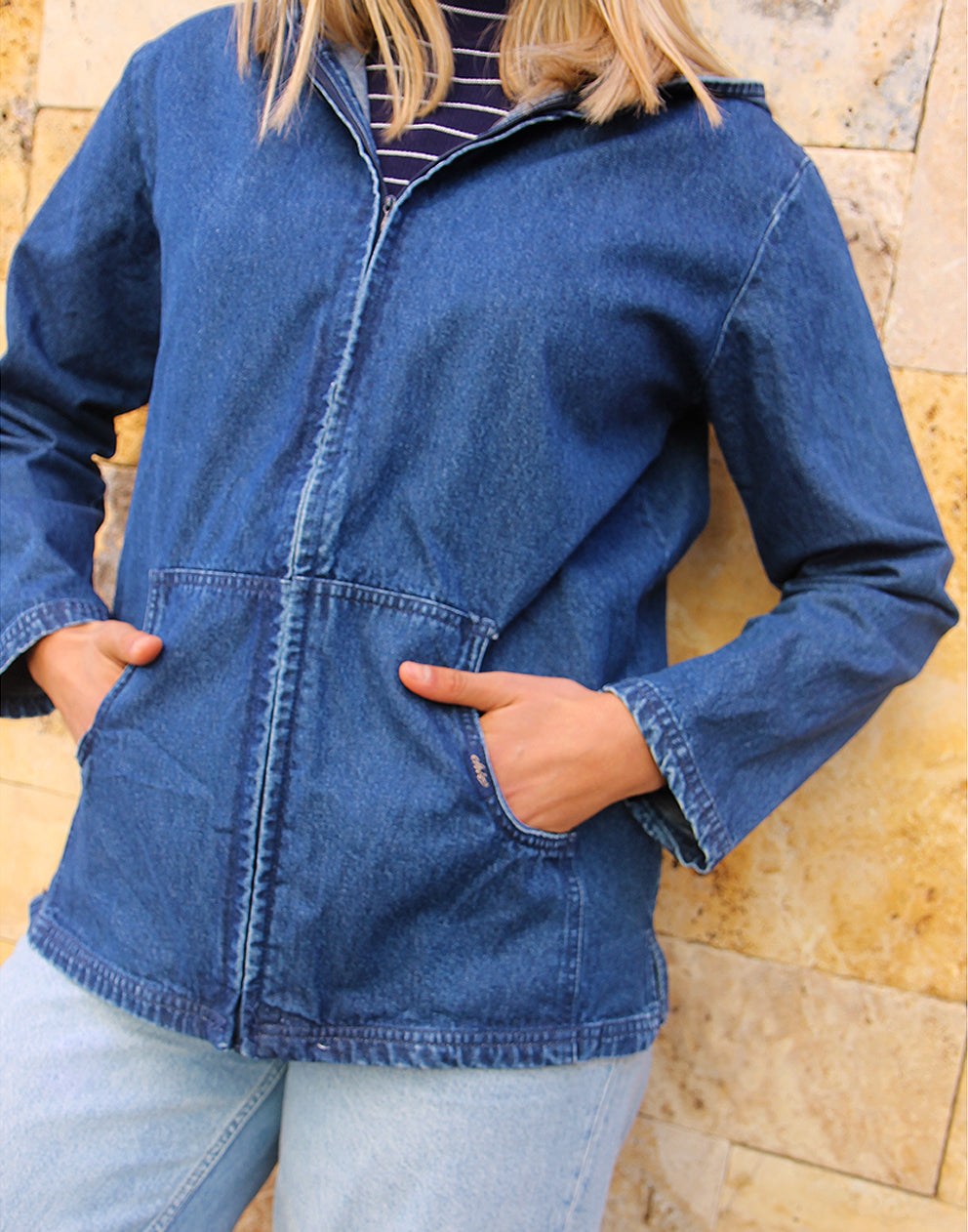 Hooded Denim Jacket