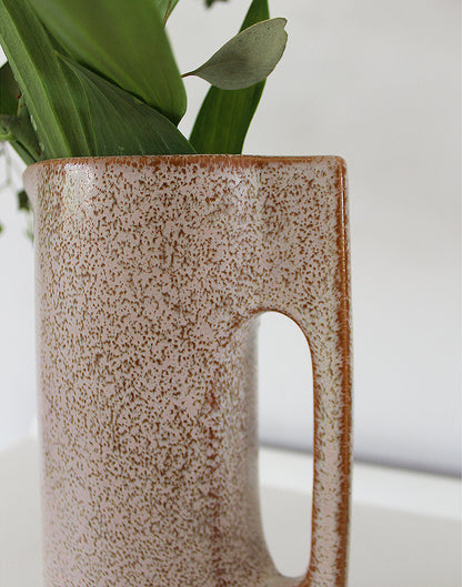 Natural Terracotta Stoneware Textured Vase & Water Jug