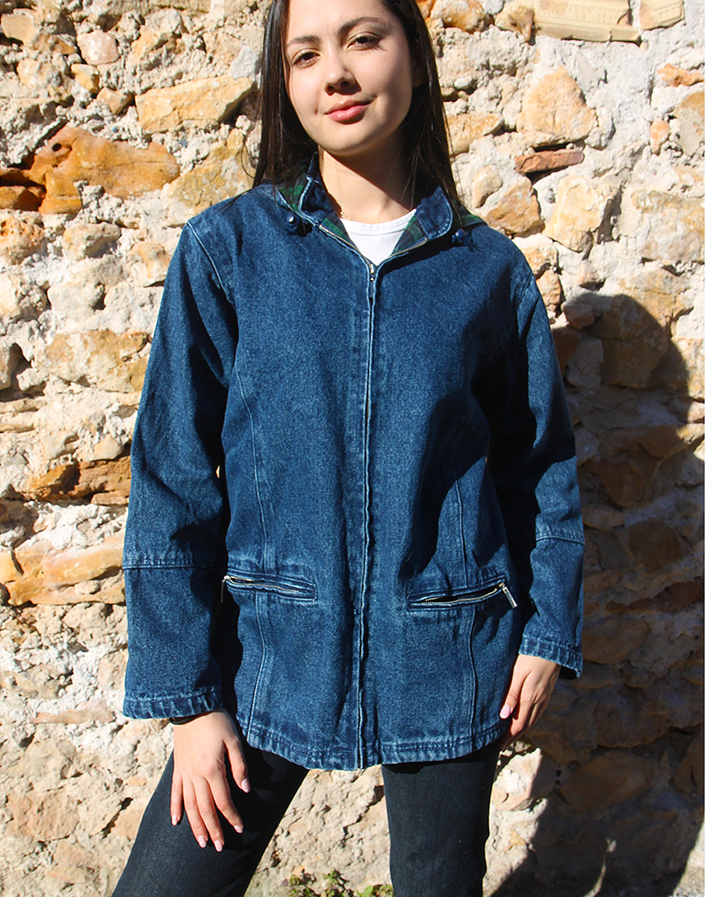 Hooded Denim Jacket