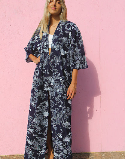 Kimono in Navy Blue