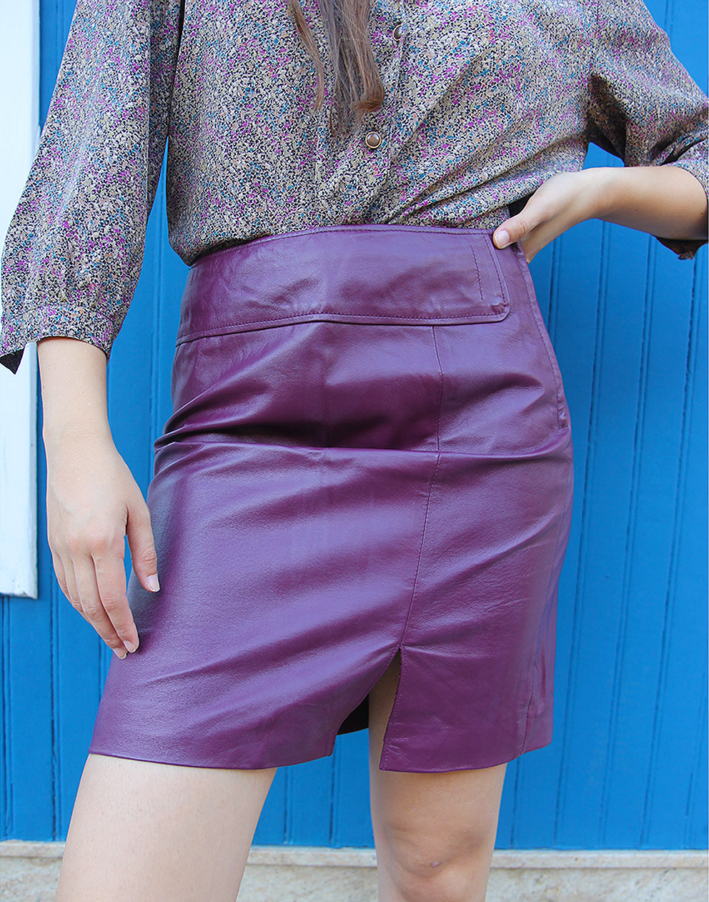 Leather Mini Skirt