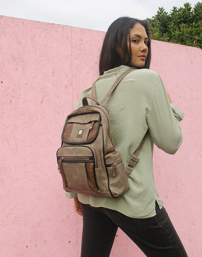 Leather Rucksack in Brown