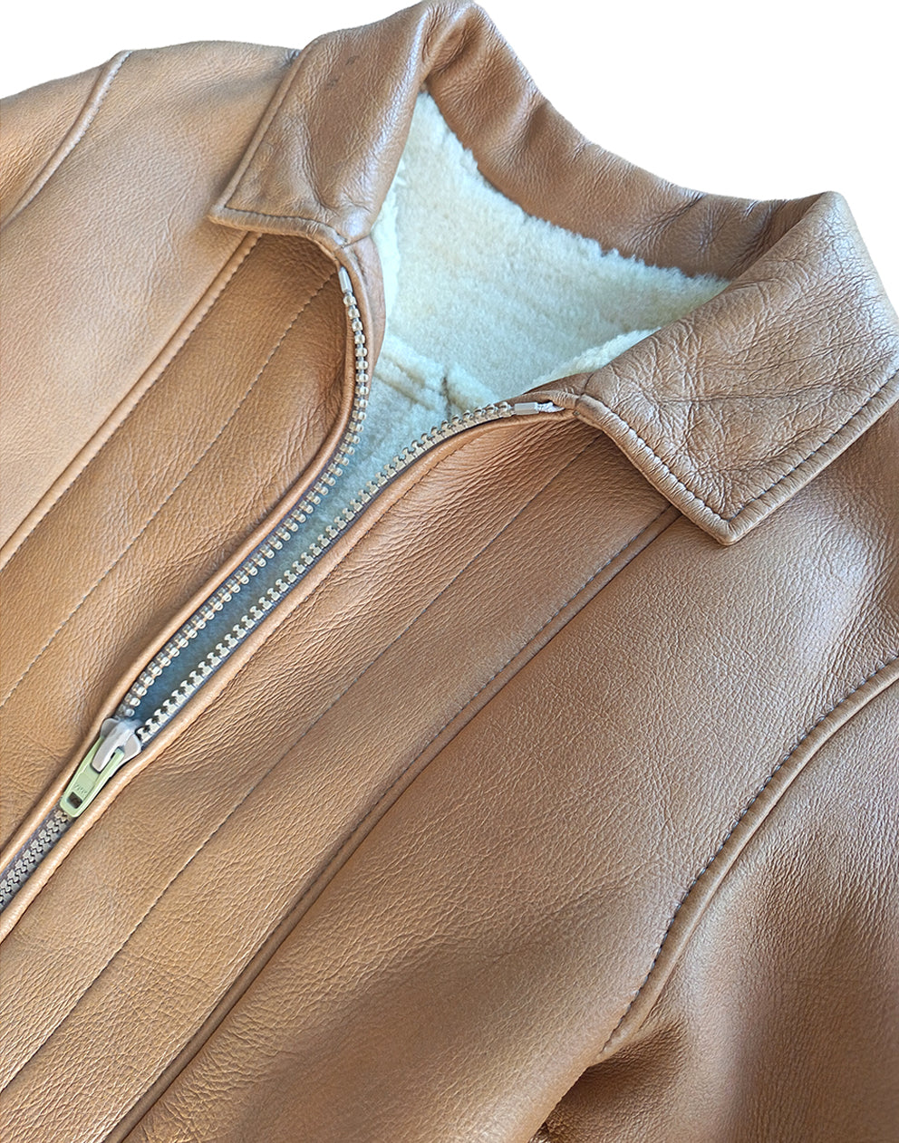 Leather Shearling Coat