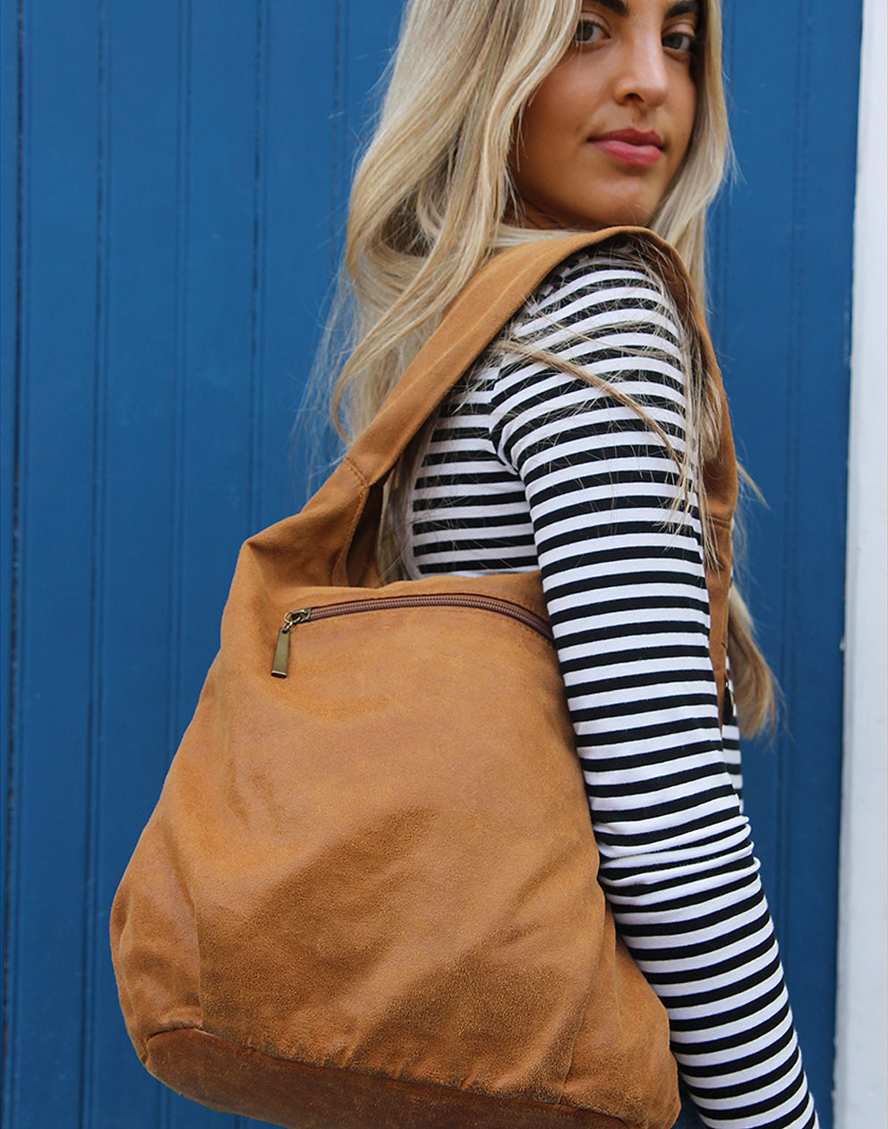 Brown Leather Tote Bag 