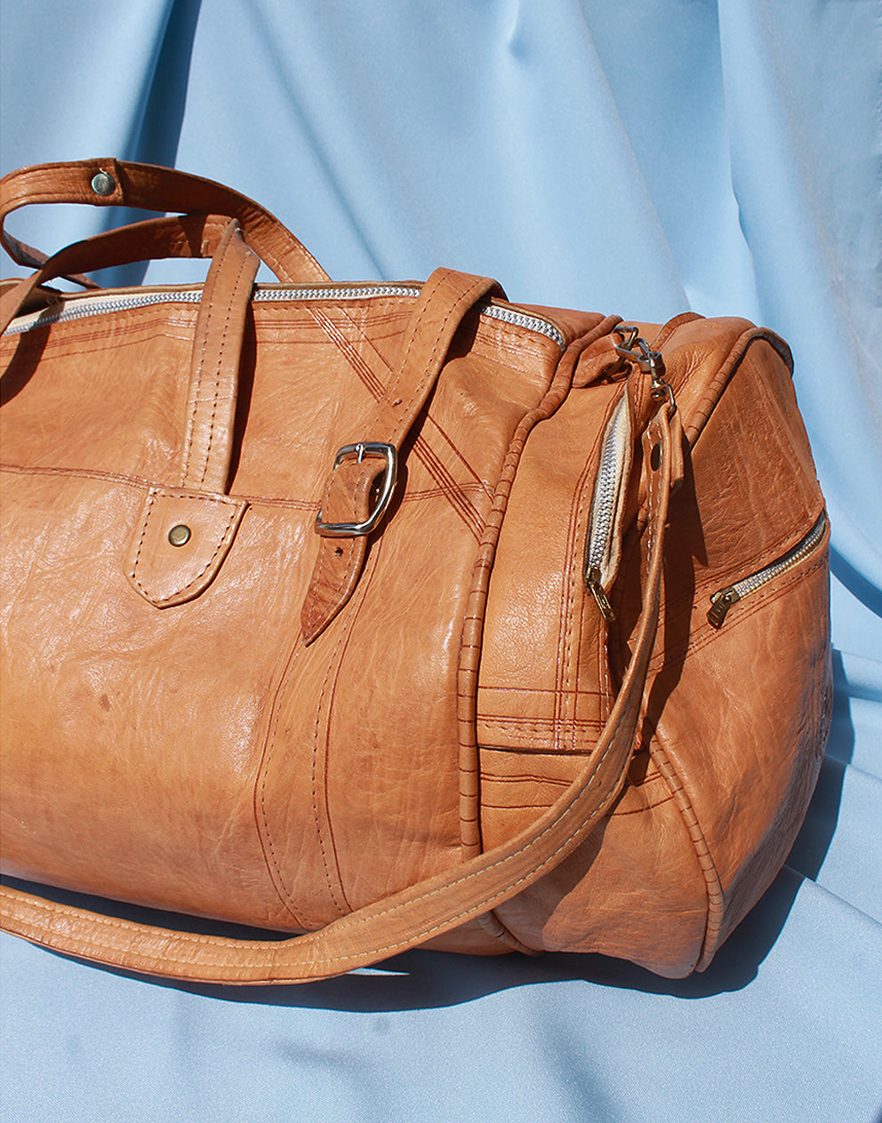 Brown Leather Travel Bag