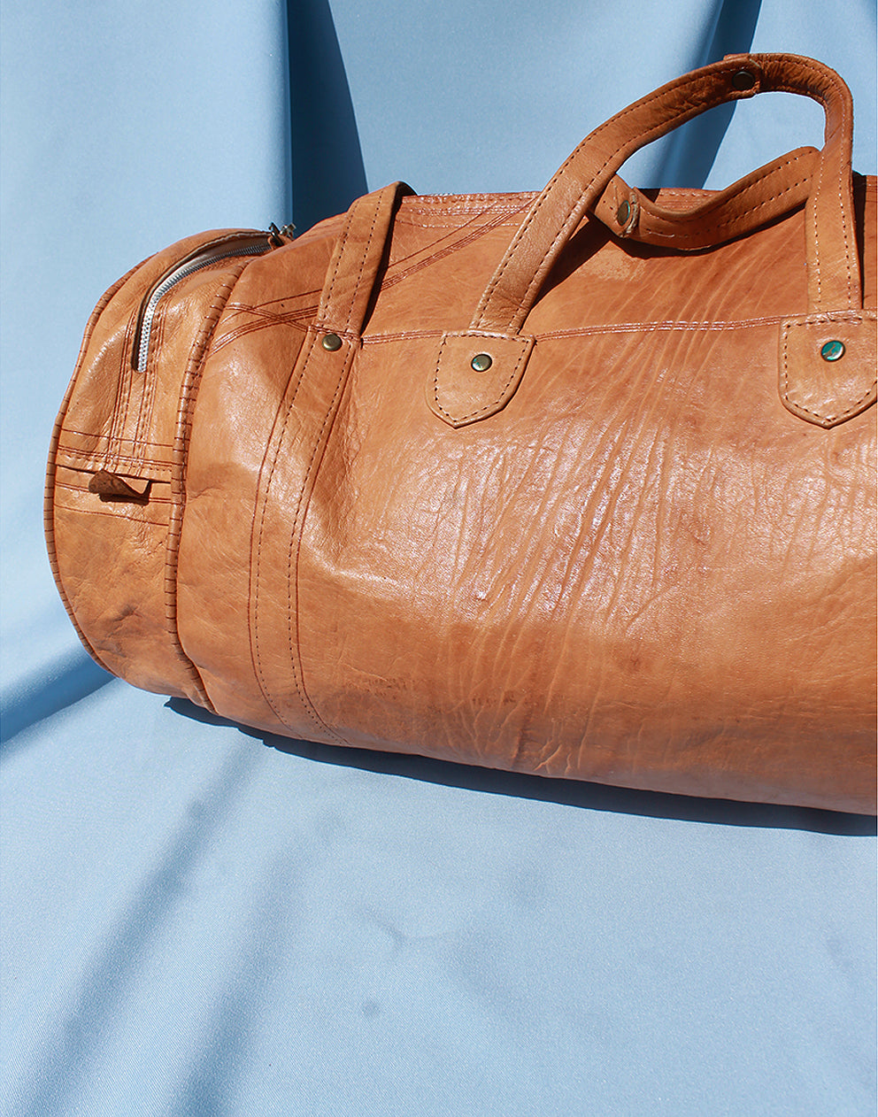 Brown Leather Travel Bag