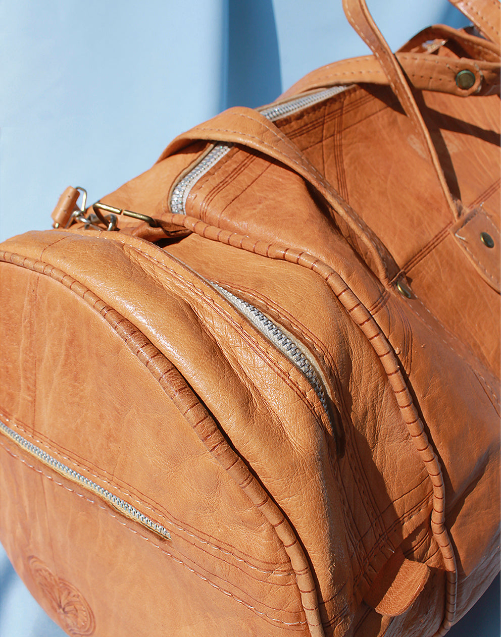 Brown Leather Travel Bag