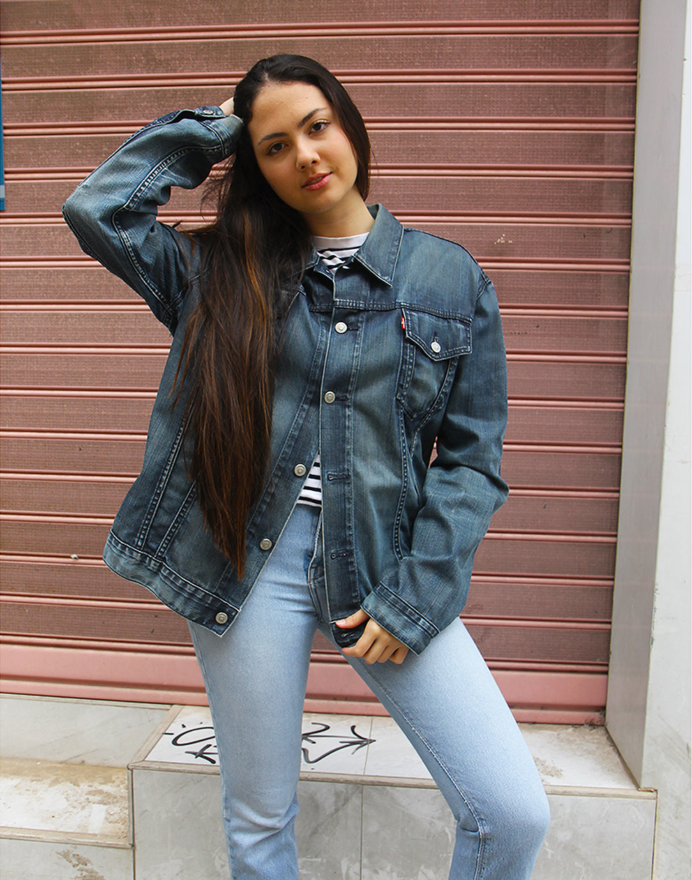 Denim jacket 2025 size 22