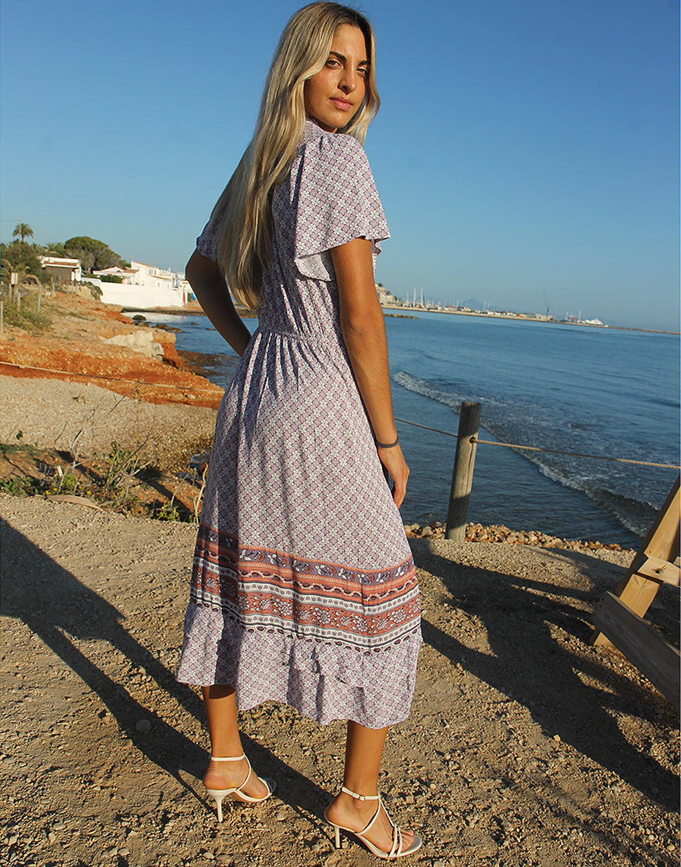 Lilac Floral Dress