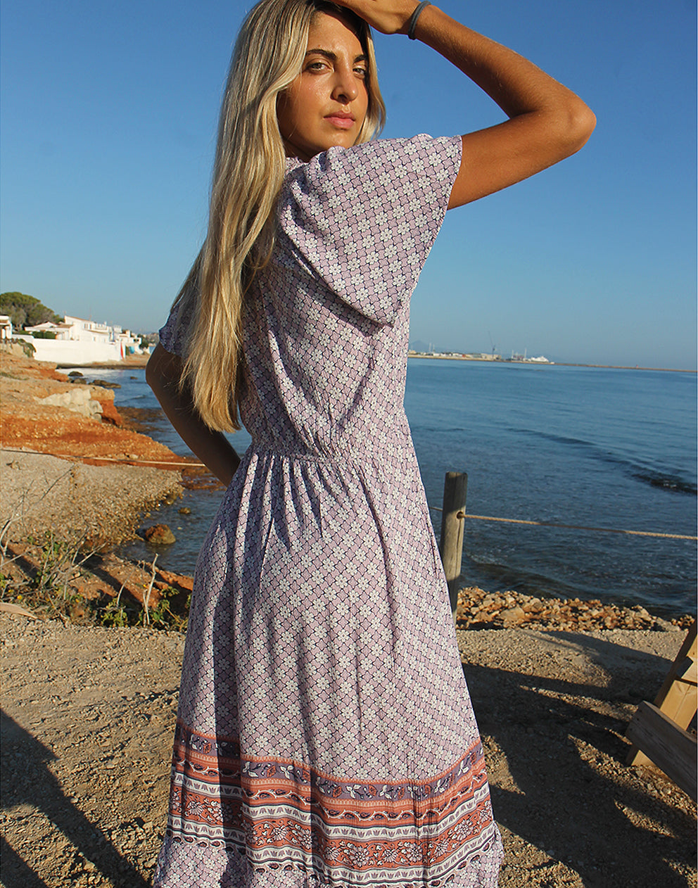 Lilac Floral Dress