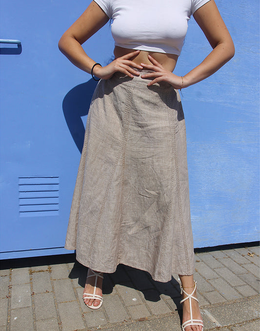 Linen Maxi Skirt