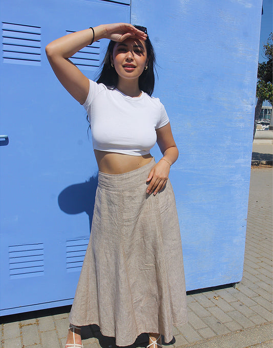 Linen Maxi Skirt